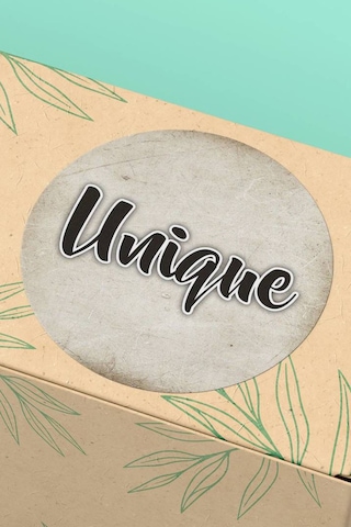 Unique Gri Eskitme Sticker 3x3cm St2354 Çok Renkli