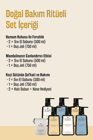 %100 Doğal Zeytinyağlı Hamam Mandalina Keçi Sütü Sıvı El Sabun &