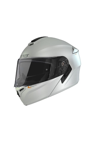 Axxıs Storm Sv Solid A0 Gloss Çene Açılır Motorsiklet Kaskı Beyaz