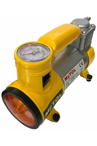Metal Gövdeli Ve Işıklı Mini Araç Hava Kompresörü 5690