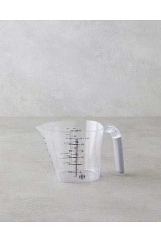 English Home Daniel Plastik 2 Li Ölçü Kabı Mutfak Gereci 300 600 Ml Şeffaf Şeffaf