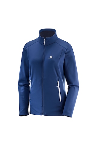 Salomon Discovery Lt Fz W Fermuarlı Kadın Outdoor Koşu Ceket L403 Mavi Mavi