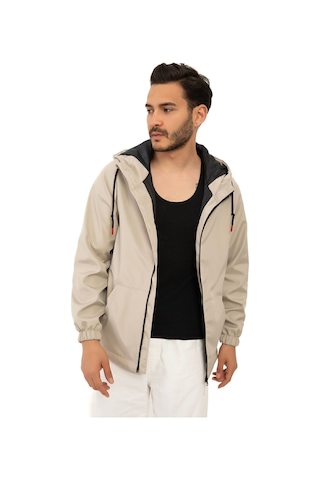 Riverstorm Erkek Taş İçi Astarlı Kanguru Cepli Su Ve Rüzgar Geçirmez Kapüşonlu Cepli Yağmurluk Taş