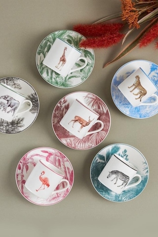 Karaca Jungle 6 Kişilik Kahve Fincanı