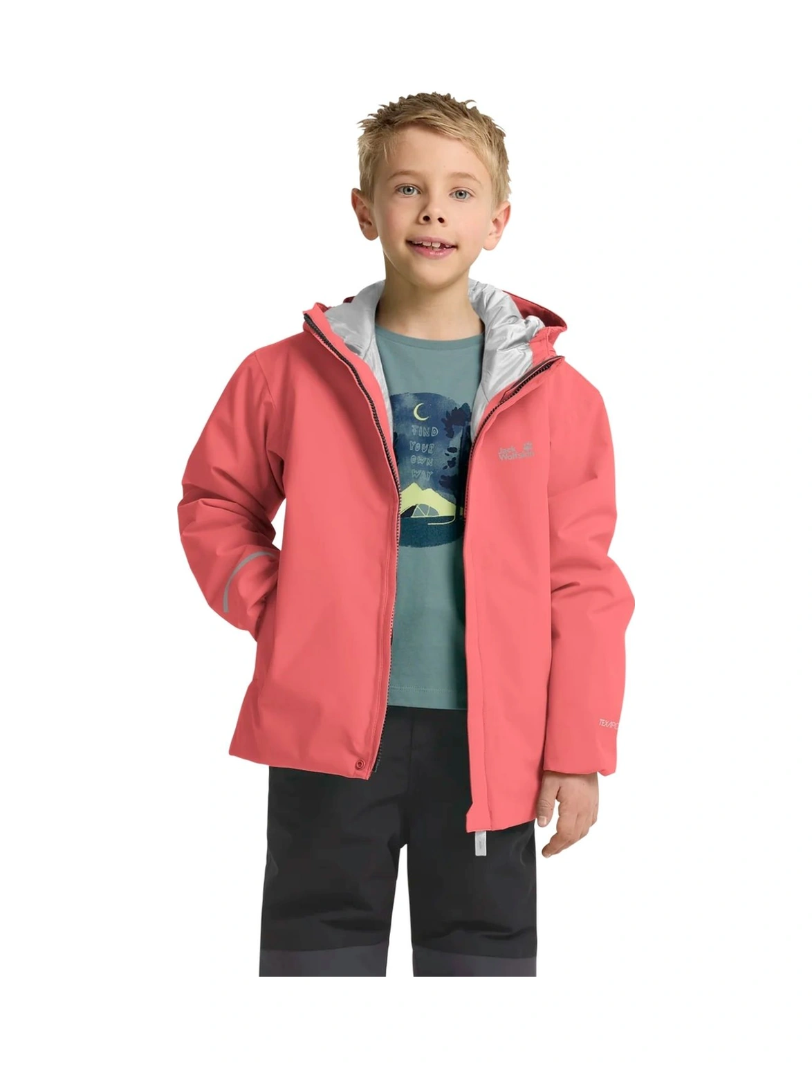 Jack Wolfskın Jack Wolfskin Flowline Ski Kids Unisex Çocuk Outdoor Ceketi J0141 Çok Renkli
