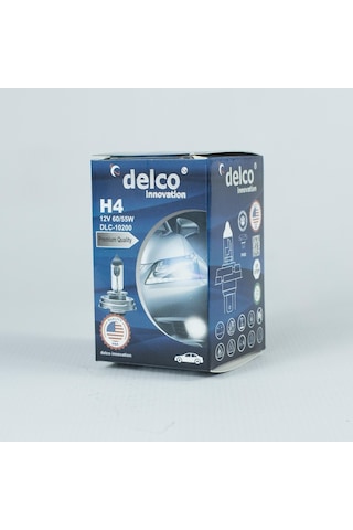 Delco U.s.a H4 +%30 Fazla Işık 12 Volt 45t Tablalı Ampul 60/55w