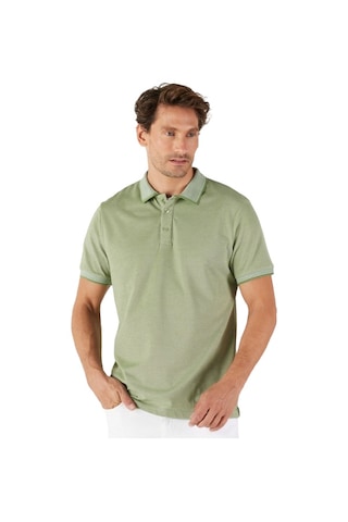 Ac&Co / Altınyıldız Classics 4A4820200047Ysls Düğmeli Polo Yaka Cepsiz Slim Fit Erkek Tişört Yeşil