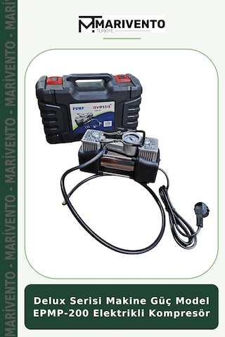 Delux Serisi Makine Güç Model Epmp-200 Elektrikli Kompresör