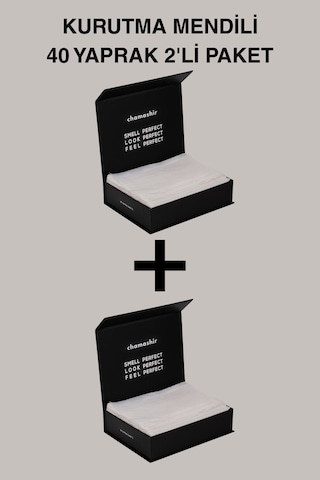 2'li Set Çamaşır Kurutma Mendili 40 Yaprak