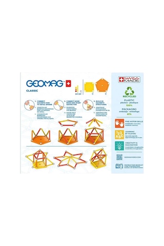 Sunman Geomag Classic Manyetik Çubuklar 42 Parça