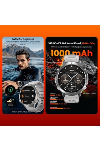 Harvox Watch X2 Pro Akıllı Saat Apple İphone Ve Android Tüm Telefonlara Uyumlu Siyah