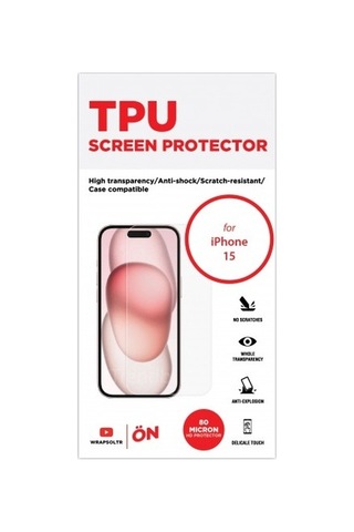 Apple iPhone 15 Uyumlu Ekran Koruyucu Tpu Film