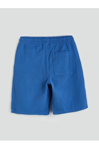 Lc Waikiki Lcw Kids Mavi Beli Lastikli Erkek Çocuk Şort Mıd Blue