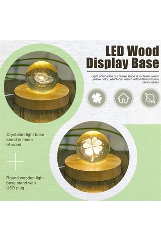 Xurunkeji Adet Ahşap Led Ekran Tabanı Kristal Sanatı İçin Aydınlatmalı Taban Cam Sanatı İçin Ahşap Ekran Aydınlatmalı Taban Led Aydınlatmalı Taban Odun