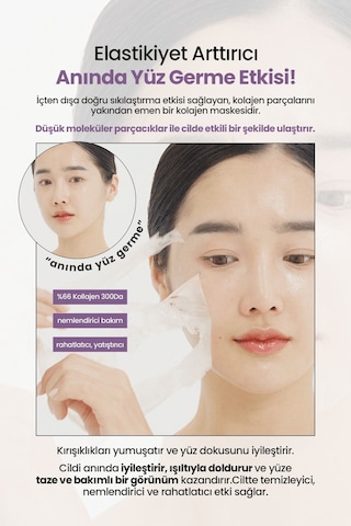 Maxclinic Soyulan Cam Cilt Maske Kolajen ve Botalinium Maxclinic BTX Botoks Mask