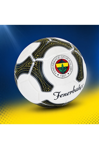 Fenerbahçe Lisanslı Futbol Topu No:5 Dayanıklı Dikişli Profesyonel Top Beyaz