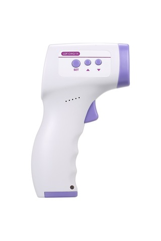 Samdoo Ev İçin Düşük Mesafe Enstrümanı - Yüksek Hassasiyetli Vücut Sıcaklığı Ölçer, 3 Renkli Lcd Ekranlı, Pil Yok Beyaz