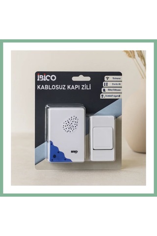 Bşkvirgo Pilli Kablosuz Kapı Zili - 50m, 16 Melodi Bsk2026