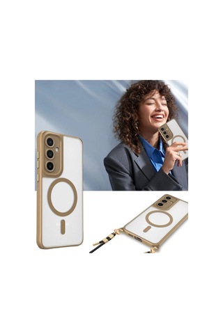 Samsung Galaxy S25 Kılıf Enka Magsafe Silikon Kılıf
