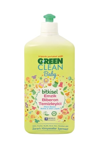 U Green Clean Baby Portakal Yağlı Bitkisel Biberon ve Emzik Temizleyici 3 x 500 ML