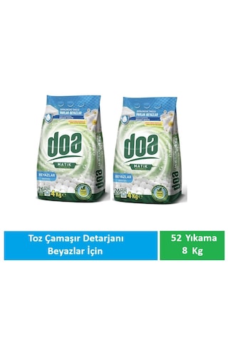 Doa Matik Toz Deterjan Beyazlar 2 X 4 Kg
