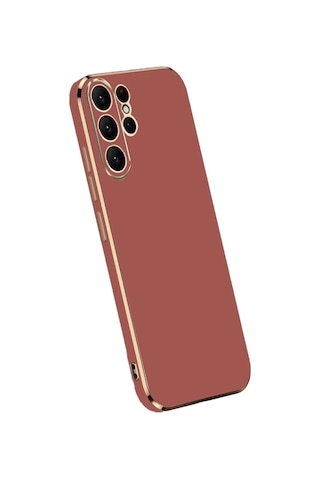 Durukar Samsung Galaxy Uyumlu - S24 Ultra Kılıf Volet Silikon - Kırmızı