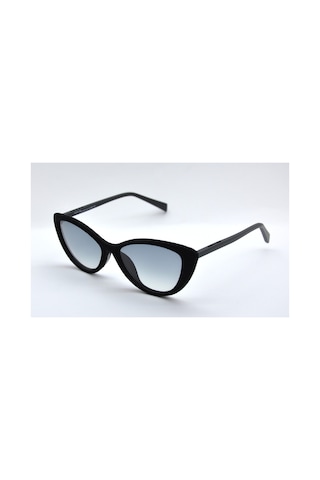 0404v 51 009 Siyah Kadife Cat Eye Gri Kız Çocuk Güneş Gözlüğü Siyah