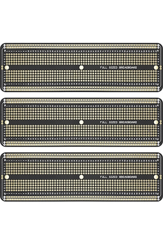 5.2x17.2 Cm Siyah Breadboard Tip Çift Taraflı Delikli Pertinaks