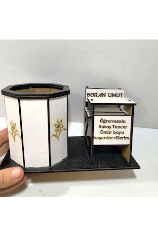 Masa Kalemliği Okul Sırası Temalı Kişiye Özel İsim Yazılı-2