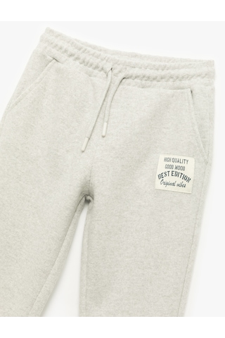 Koton Cep Detaylı Beli Lastikli Jogger Eşofman Altı Gri 7wkb40022tk