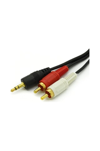 3.5 Mm Stereo To 2 Rca Aux Tos Ses Kulaklık Kablosu