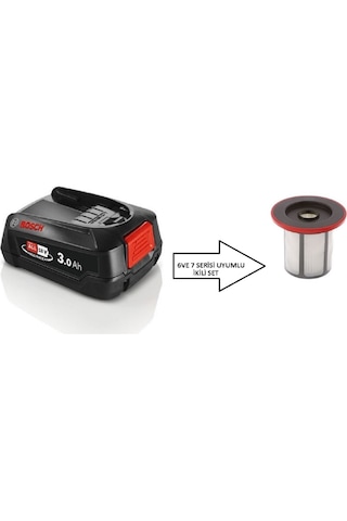 Batarya-akü 18v 3.0 Ah Unlimited Şarjı Süpürge Ve Bosch Seri 6