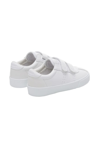 Superga 2843 Kids Club S Straps Vegan Faux Leather Çocuk Unisex Beyaz Bileksiz Sneaker Beyaz-262