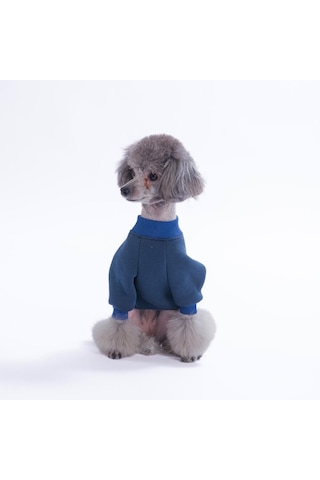 Lacivert Eeyore Creek Köpek Sweatshirt Köpek Sweat Köpek Kıyafeti Kedi Kıyafeti