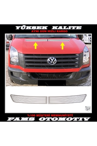 Vw Crafter Krom Kaput Havalandırma Çerçeve 2 Prç 2012 Üzeri