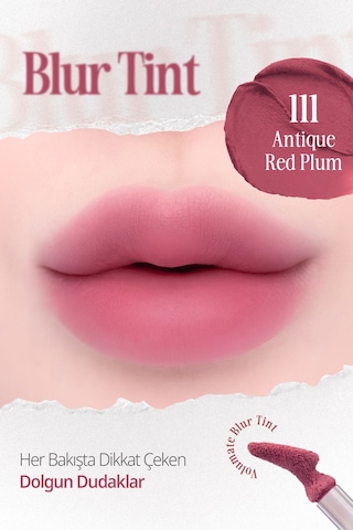 Blur Efektiyle Dolgun Görünüm Sunan Kadife Bitişli Tint Clıo Volumate Blur Tint 111 Antique Red Plum