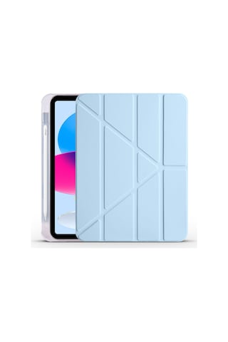 Apple Uyumlu iPad, 11 A16 2025 Kılıf Yumuşak Üçgen Standlı Kalem Bölmeli Akıllı Uyku Modlu A3354