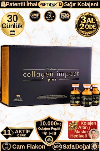 Dr. Sammy's Collagen Impact Plus Hidrolize Sığır Kolajeni 30 Shot