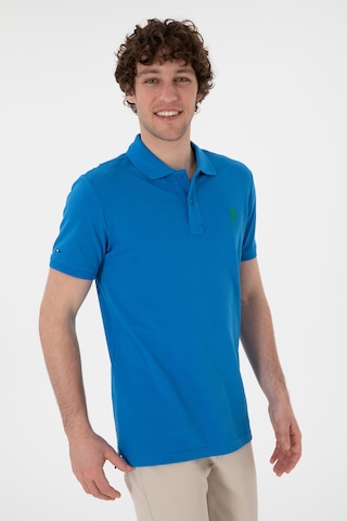 U.S. Polo Assn. Erkek Slim Fit Polo Yaka Kobalt Basic Tişört 50298041-VR077