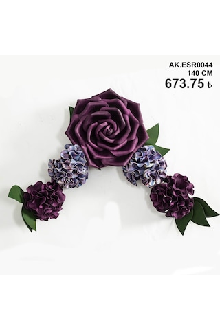 Vitale Yapay Duvar Çiçeği Mor Ortanca Ak.esr0044