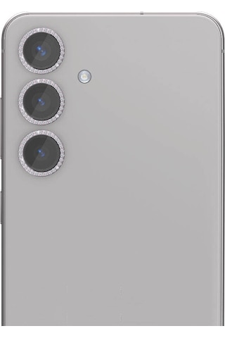 Galaxy Uyumlu S24 Zore Diamond Kamera Lens Koruyucu Cam Filmi-sarı Sarı