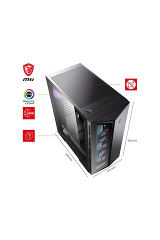 Mpg Gungnır 110r Usb 3.2 Temperli Cam Atx Mid-tower Gaming Oyuncu Kasa