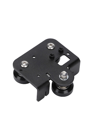 Ender3 V2 İçin Kasnaklı Siyah Metal 3d Yazıcı Ekstrüder Sırt Destek Plakası