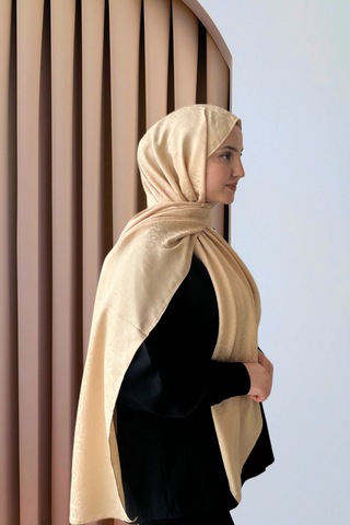 Sarqa Scarf Çiçek Desen Jakar Şal