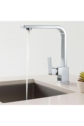 Modern Tasarım Krom Lavabo Bataryası Paslanmaz Pirinç Malzeme Uzun Ömürlü Banyo Bataryası Diğer