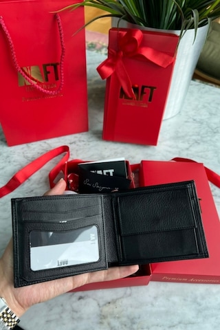 Mft Leather Hakiki Deri Erkek Bozuk Paralı Cüzdan Marks 6704 Napa Siyah