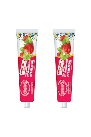 Ersağ Çilekli Diş Macunu (Çocuklara Özel) 75 Ml. * 2 Adet
