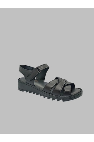 Pierre Cardin Pc-5131 Kadın Deri Sandalet Siyah