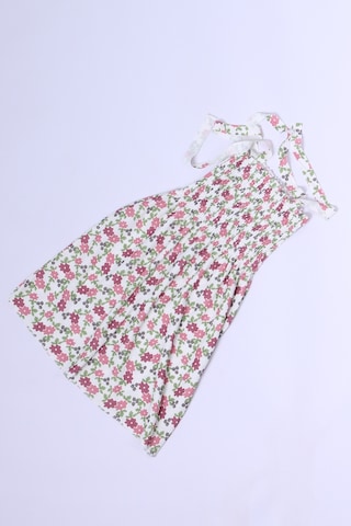 Kız Çocuk Askılı Elbise Çiçek Desenli B35 Hcm00119 Pudra Pembe