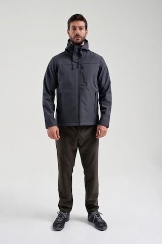 Exuma 2311100 Erkek Antrasit Yağmur Rüzgar Geçirmez Softshell Özellikli Mont 001